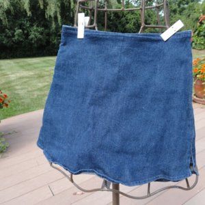 E Girl Blue Denim Skort Skirt Size 10 NWOT